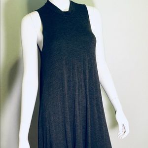Jersey Knit High-Neck Dress